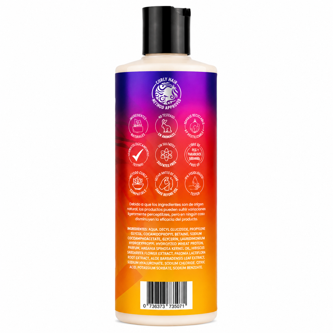 CurlMed Liquid Shampoo Curly Hair 400ml - Champú Suave - Curly Nest Spain