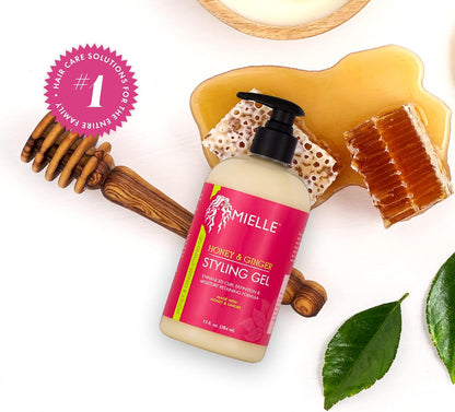 Mielle Honey &amp; Ginger Styling Gel 384ml - Styling Gel - Curly Nest Spain