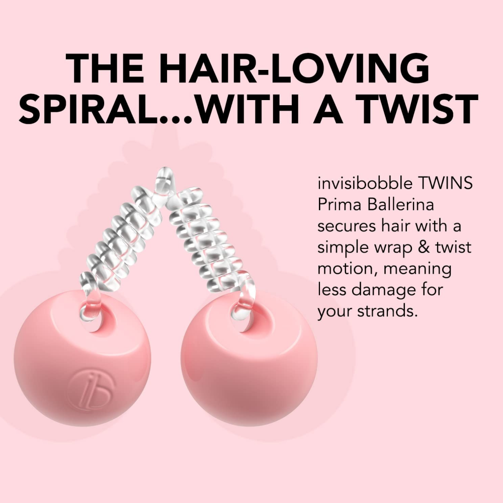Invisibobble Original Twins Prima Ballerina - gomas para el pelo - Curly Nest Spain