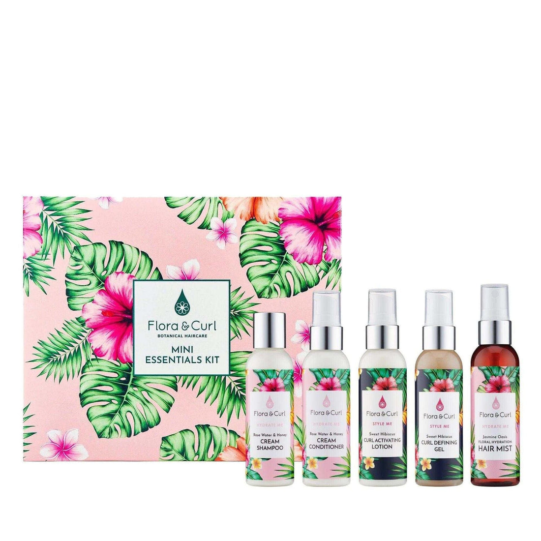 Flora &amp; Curl Mini Essentials Curl Kit - Set de cuidado capilar - Curly Nest Spain