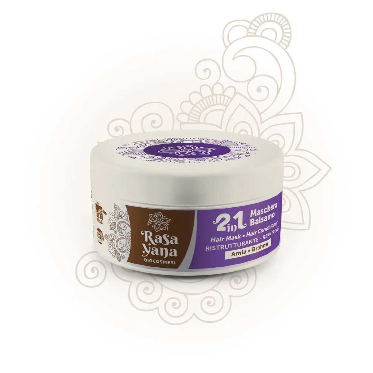 Rasayana Biocosmesi 2 in 1 Maschera Balsamo Hair Conditioner Ristrutturante - Acondicionador hidratante - Curly Nest Spain