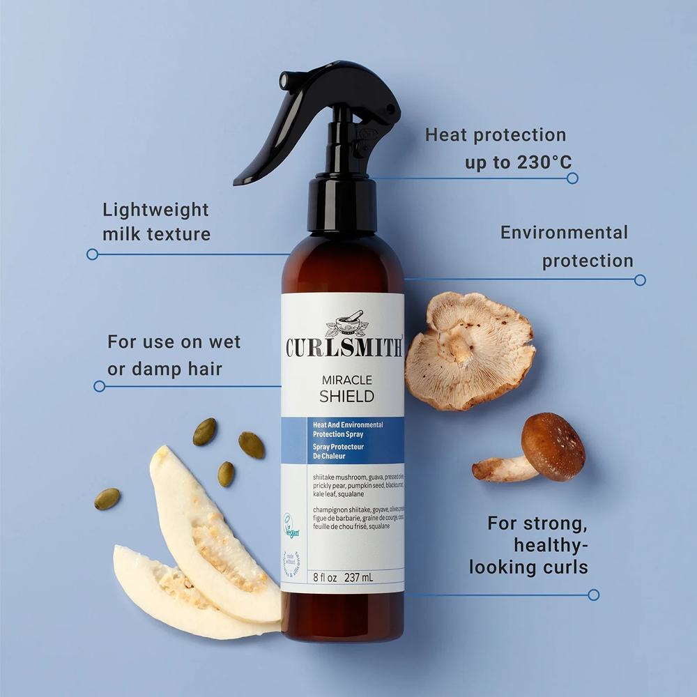 Curlsmith Miracle Shield 237ml - Protección térmica - Curly Nest Spain
