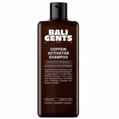 Bali Gents Coffein Activator Shampoo 200ml - Todo - Curly Nest Spain