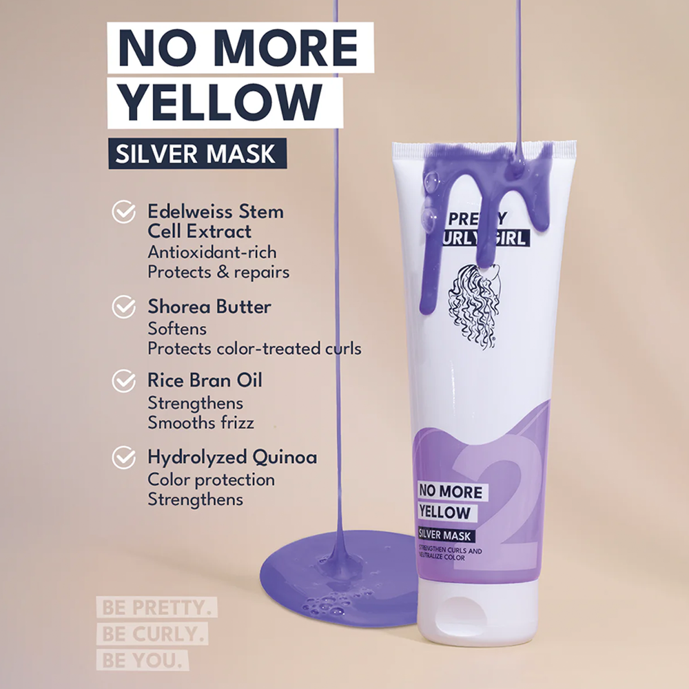 Pretty Curly Girl No More Yellow Silver Mask - Mascarilla capilar - Curly Nest Spain