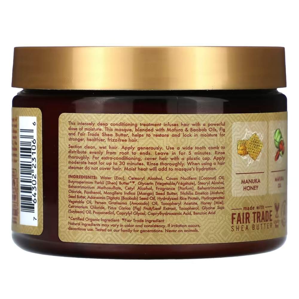 Shea Moisture Manuka Honey Mafura Oil Mask 354ml - Mascarilla capilar - Curly Nest Spain