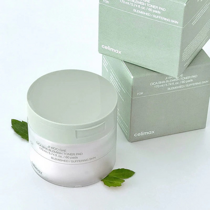 Celimax Ji Woo Gae Cica BHA Blemish Toner Pads (60 Pads)