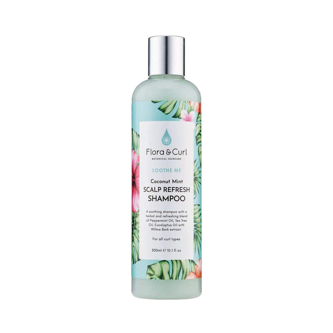 Flora &amp; Curl Soothe Me Coconut Mint Scalp Refresh Shampoo 300ml - champú purificante - Curly Nest Spain