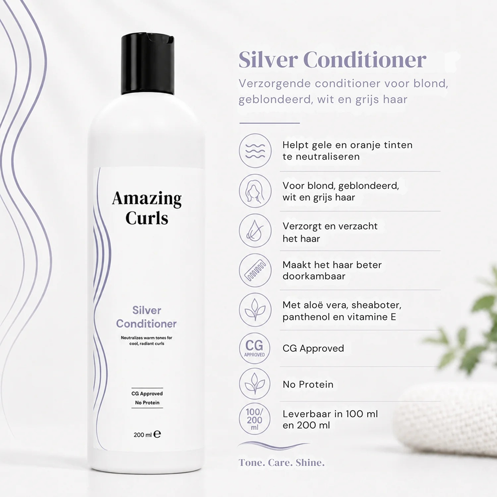 Amazing Curls Silver Conditioner - Acondicionador tonificante - Curly Nest Spain