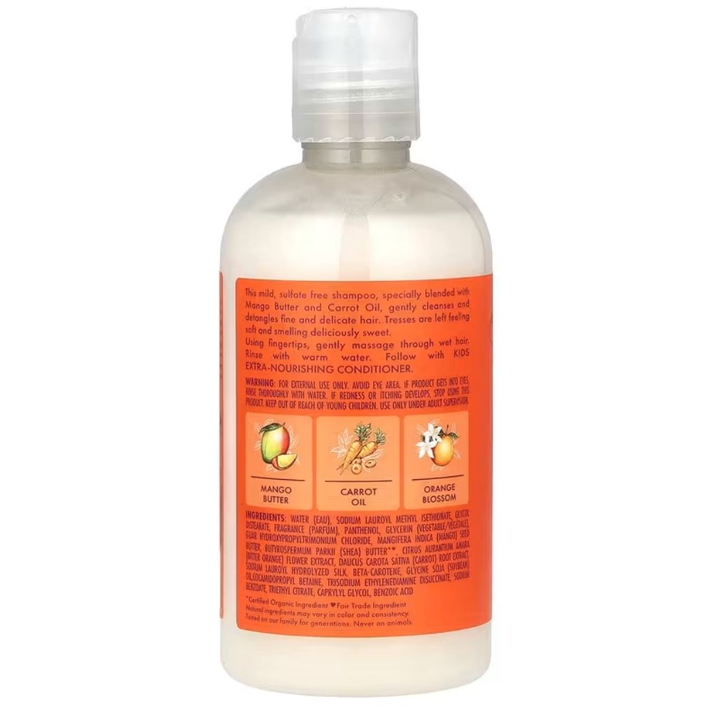 Shea Moisture Mango &amp; Carrot Kids Extra Nourishing Shampoo 237ml - Champú hidratante - Curly Nest Spain