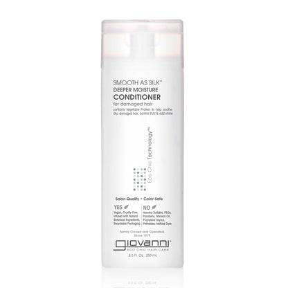 Giovanni Eco Chic Smooth As Silk Deeper Moisture Conditioner - Acondicionador hidratante - Curly Nest Spain