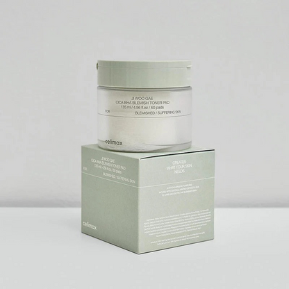 Celimax Ji Woo Gae Cica BHA Blemish Toner Pads (60 Pads)