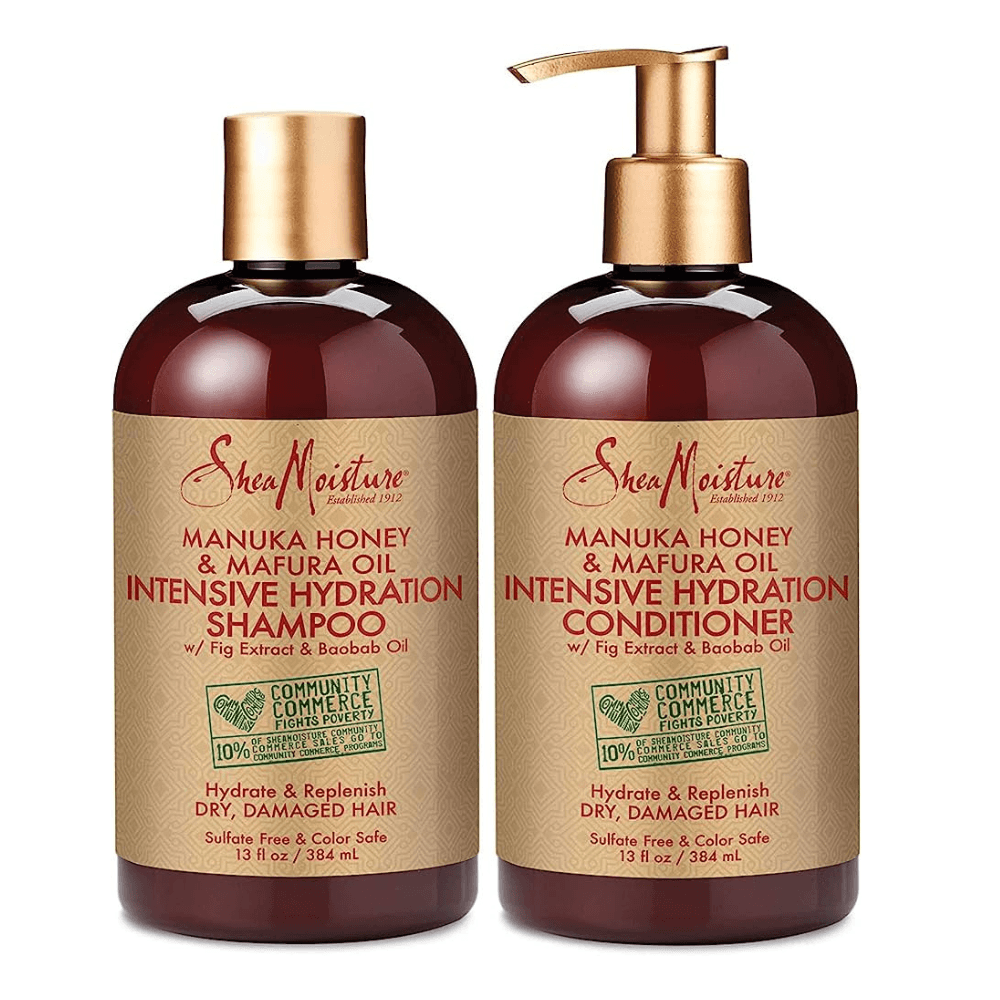 Shea Moisture Manuka Honey &amp; Mafura Oil Shampoo and Conditioner Pack - All - Curly Nest Spain