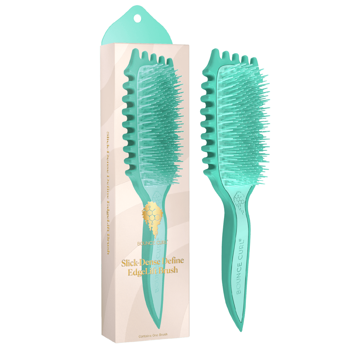 Bounce Curl Slick-Dense Define EdgeLift Brush Teal - Cepillo de peinado - Curly Nest Spain