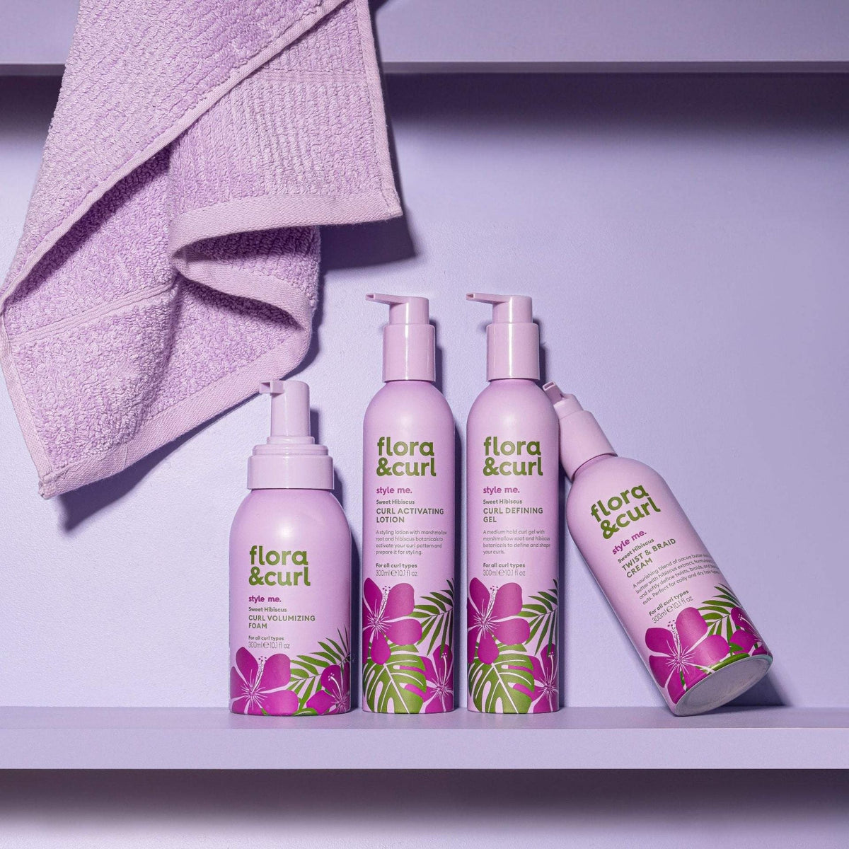 Flora &amp; Curl Style Me Sweet Hibiscus Curl Activating Lotion 300ml - Activador de rizos - Curly Nest Spain