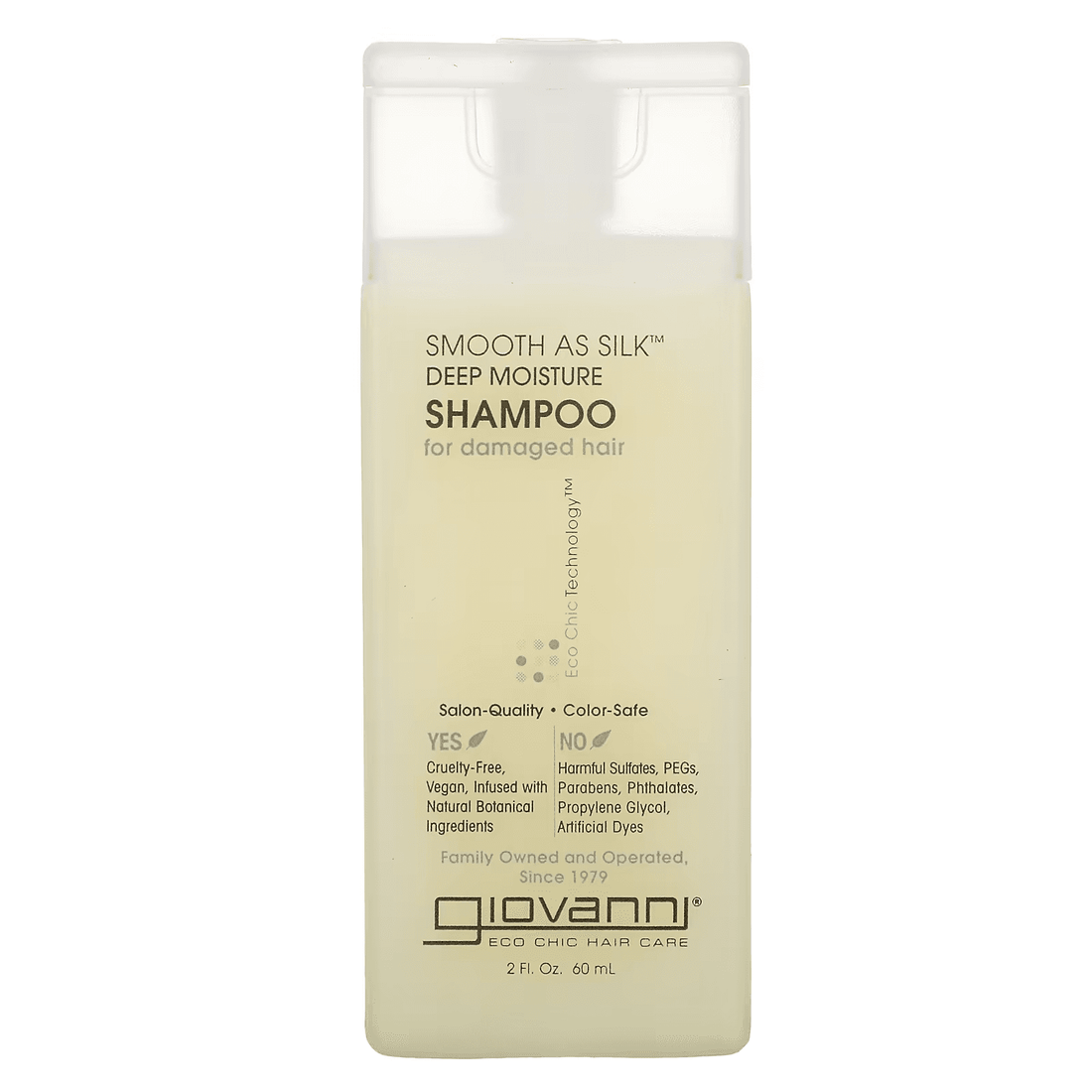 Giovanni Eco Chic Smooth As Silk Deep Moisture Shampoo - Champú hidratante - Curly Nest Spain