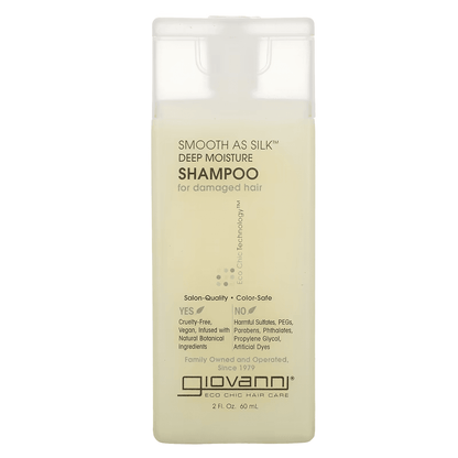 Giovanni Eco Chic Smooth As Silk Deep Moisture Shampoo - Champú hidratante - Curly Nest Spain