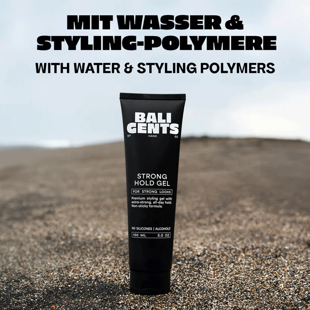 Bali Gents Strong Hold Gel 150ml - Styling Gel - Curly Nest Spain