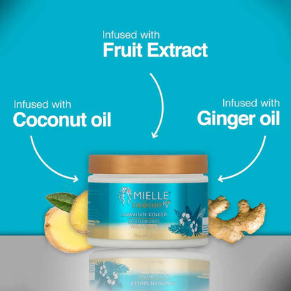 Mielle Moisture RX Hawaiian Ginger Moisturizing Overnight Conditioner 340g - Acondicionador hidratante - Curly Nest Spain