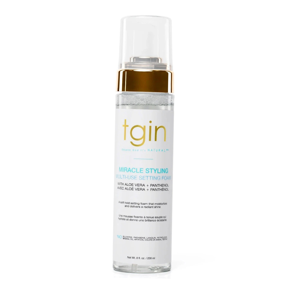 Tgin Miracle Styling Multi-Use Setting Foam 8oz - Espuma fijadora - Curly Nest Spain