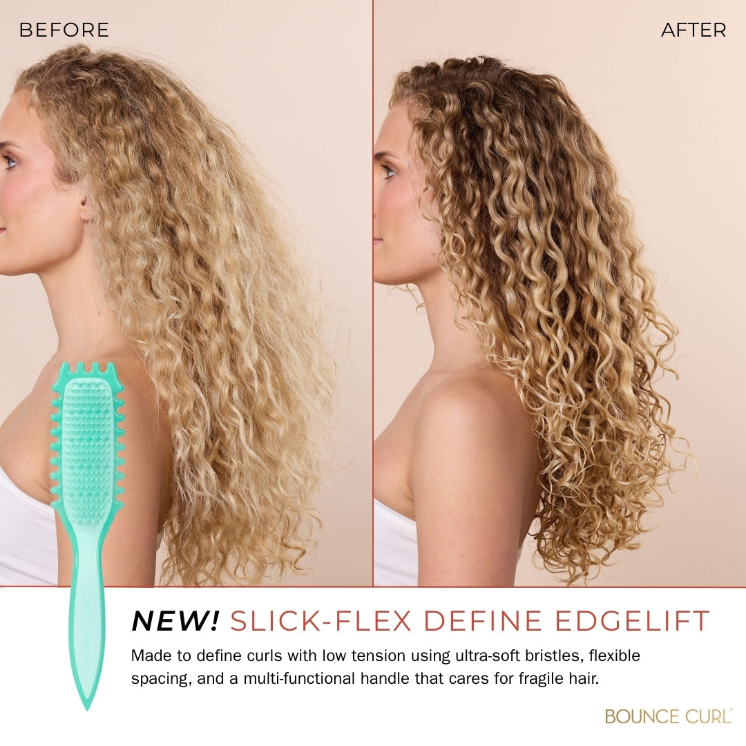 Bounce Curl Slick-Flex Define EdgeLift Brush Teal - Cepillo de peinado - Curly Nest Spain