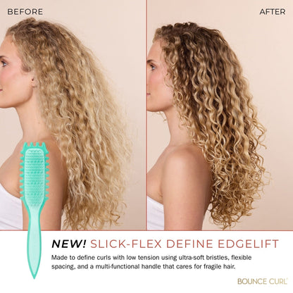 Bounce Curl Slick-Flex Define EdgeLift Brush Teal - Cepillo de peinado - Curly Nest Spain