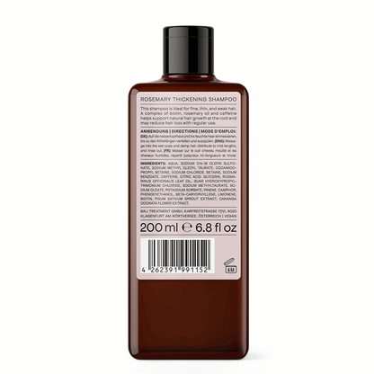 Bali Curls Rosemary Thickening Shampoo 200ml - Champú fortalecedor - Curly Nest Spain
