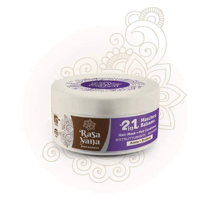 Rasayana Biocosmesi 2 in 1 Maschera Balsamo Hair Conditioner Ristrutturante - Acondicionador hidratante - Curly Nest Spain
