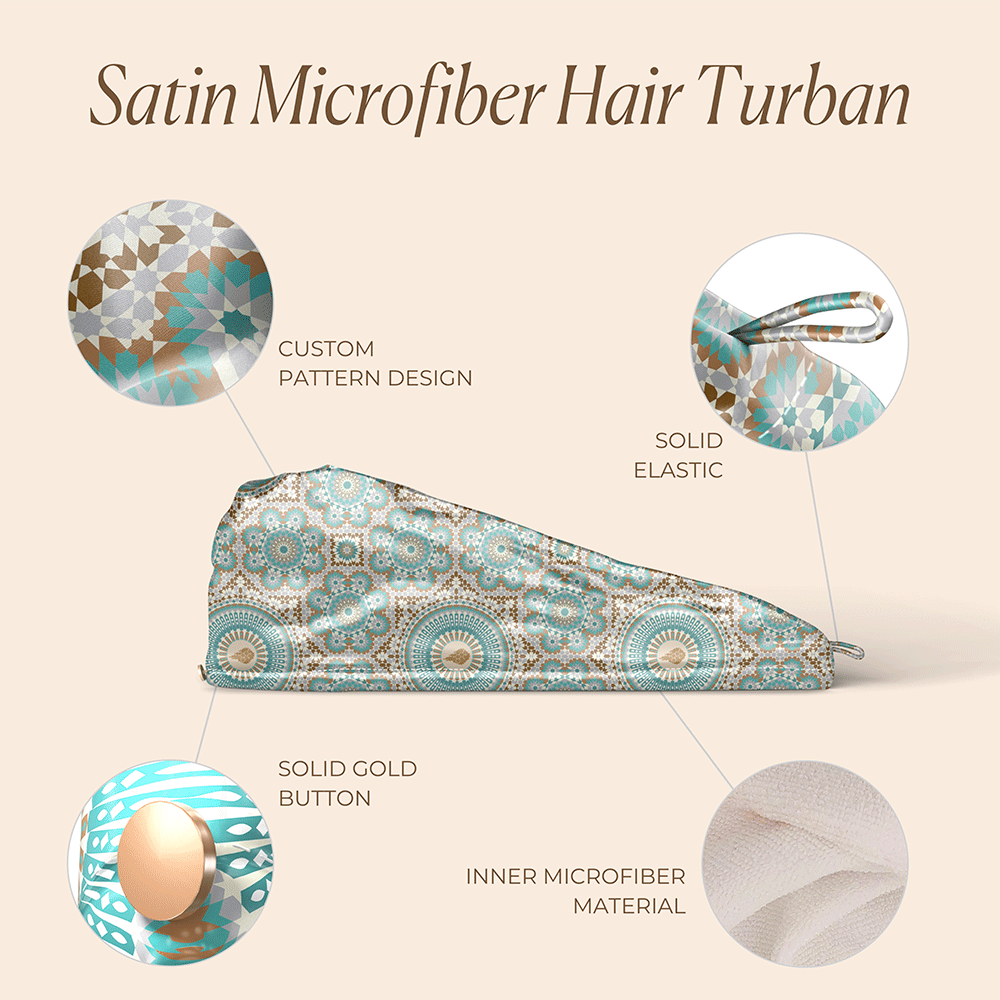 Bounce Curl Satin Microfiber Turban - Turbante - Curly Nest Spain