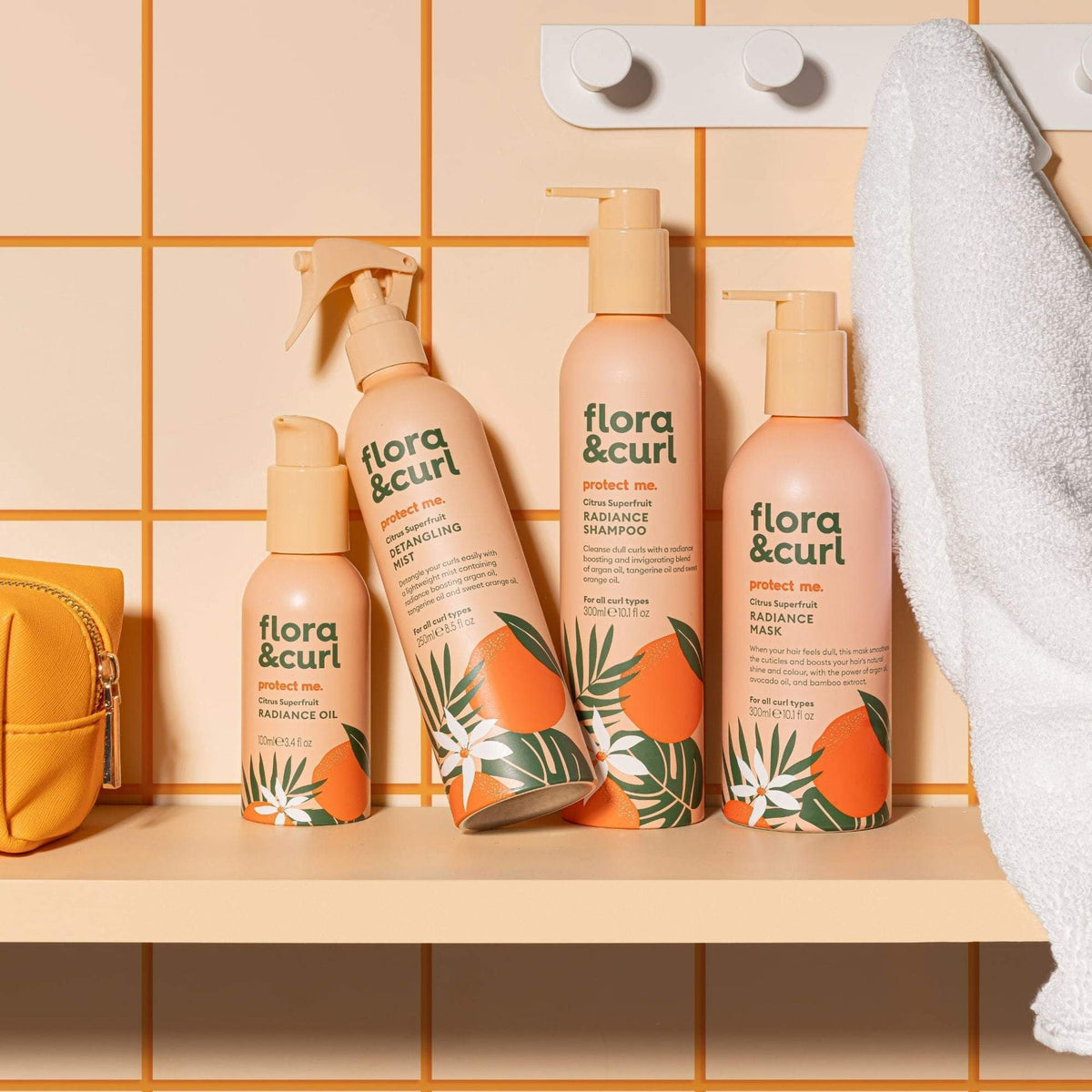 Flora &amp; Curl Protect Me Citrus Superfruit Radiance Mask 300ml - Mascarilla capilar - Curly Nest Spain