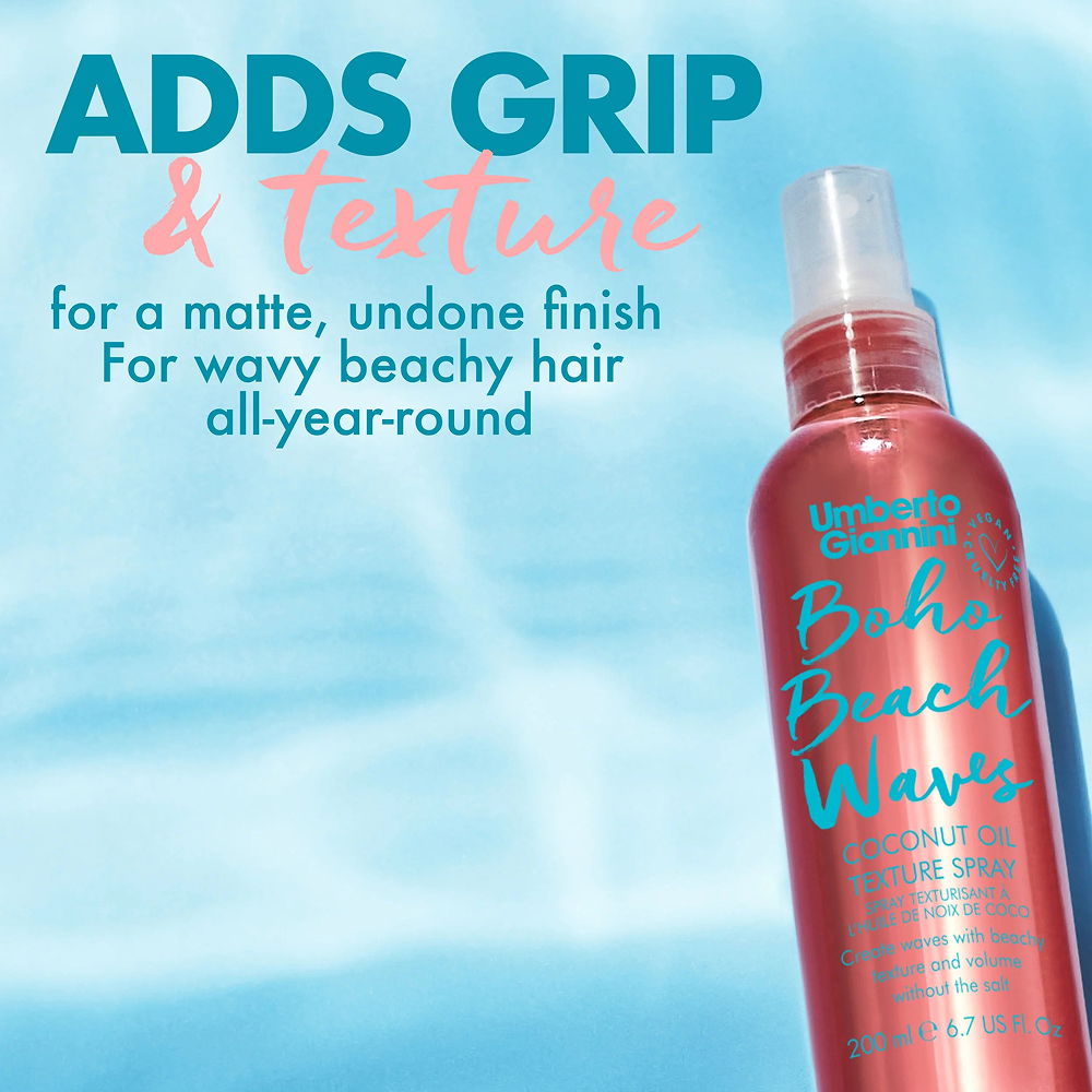 Umberto Giannini Boho Beach Waves Coconut Oil Texture Spray 200ml - All - Curly Nest Spain