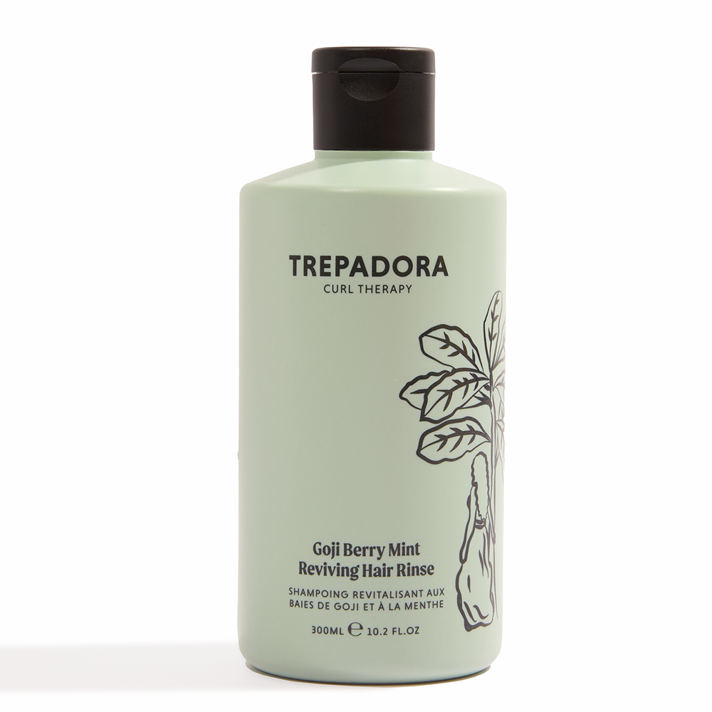 Trepadora Goji Berry Mint Reviving Hair Rinse 300ml - Champú suave - Curly Nest Spain