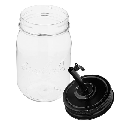 Ecoslay Mason Jar and Pour Top - Tarro y bomba reutilizables - Curly Nest Spain