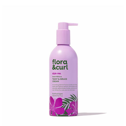 Flora &amp; Curl Style Me Sweet Hibiscus Twist &amp; Braid Cream 300ml - Crema para peinar - Curly Nest Spain