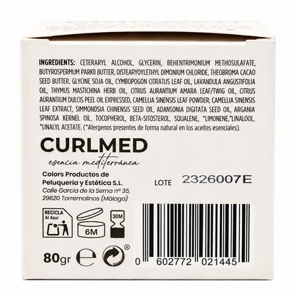 CurlMed Solid Conditioner Restorative Ends and Root Matcha Tea 80g - Barra de acondicionador - Curly Nest Spain