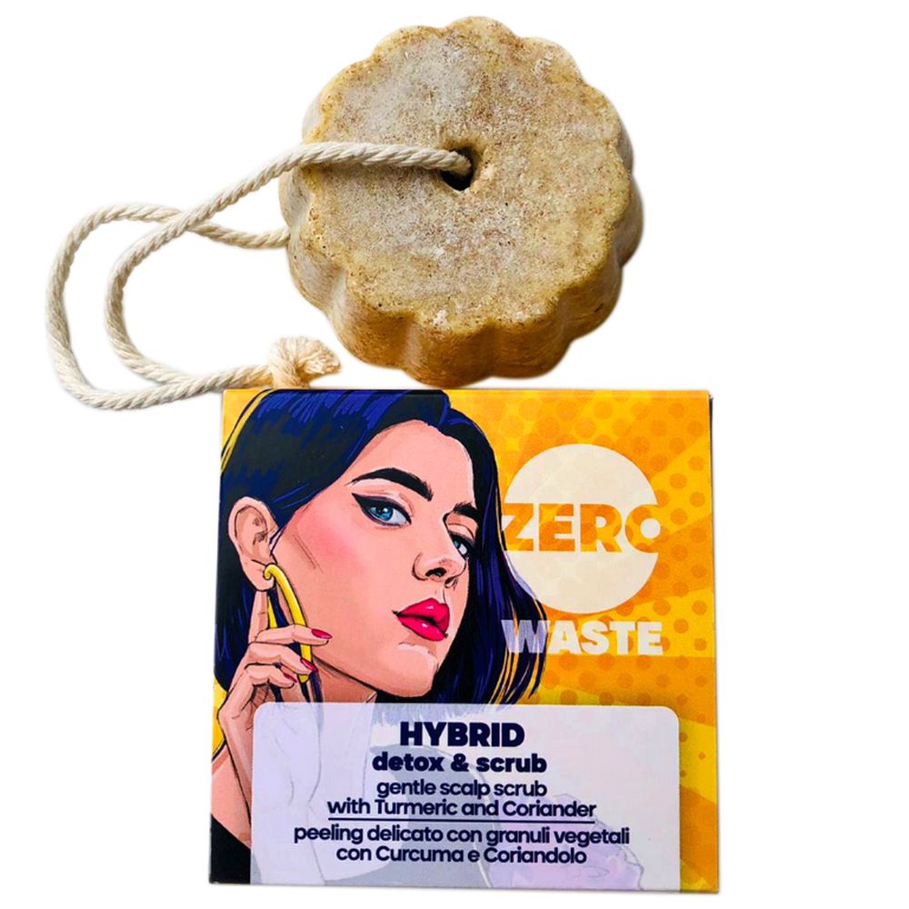 Bio Gentleaf Zero Wasted Hybrid Detox &amp; Scrub Shampoo Bar 60gr - Champú en pastilla - Curly Nest Spain