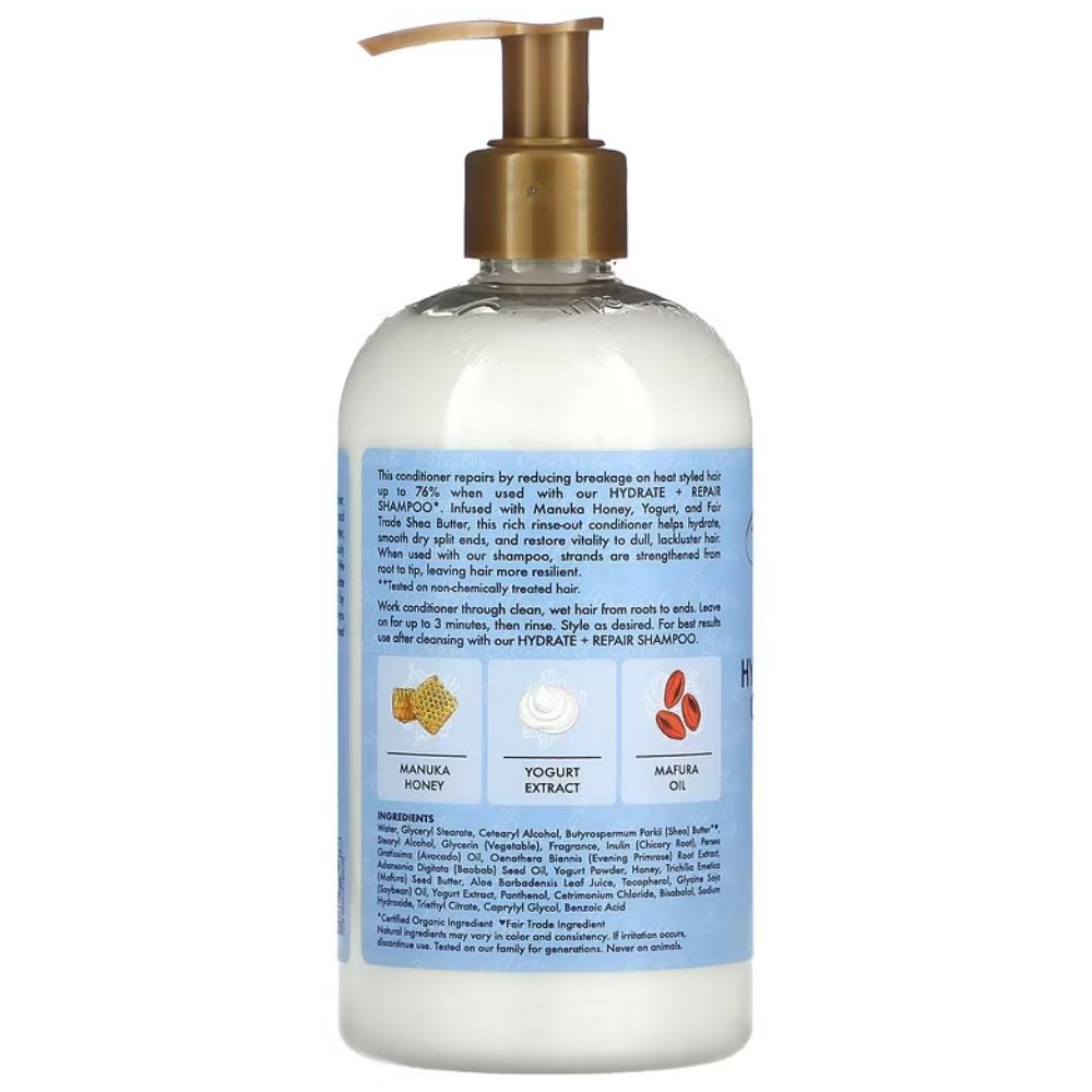 Shea Moisture Yogurt Hydrate &amp; Manuka Honey + Repair Conditioner 384ml - Todo - Curly Nest Spain