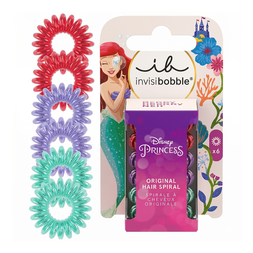 Invisibobble Ib Kids Original Disney Ariel 6 Pc - gomas para el pelo - Curly Nest Spain