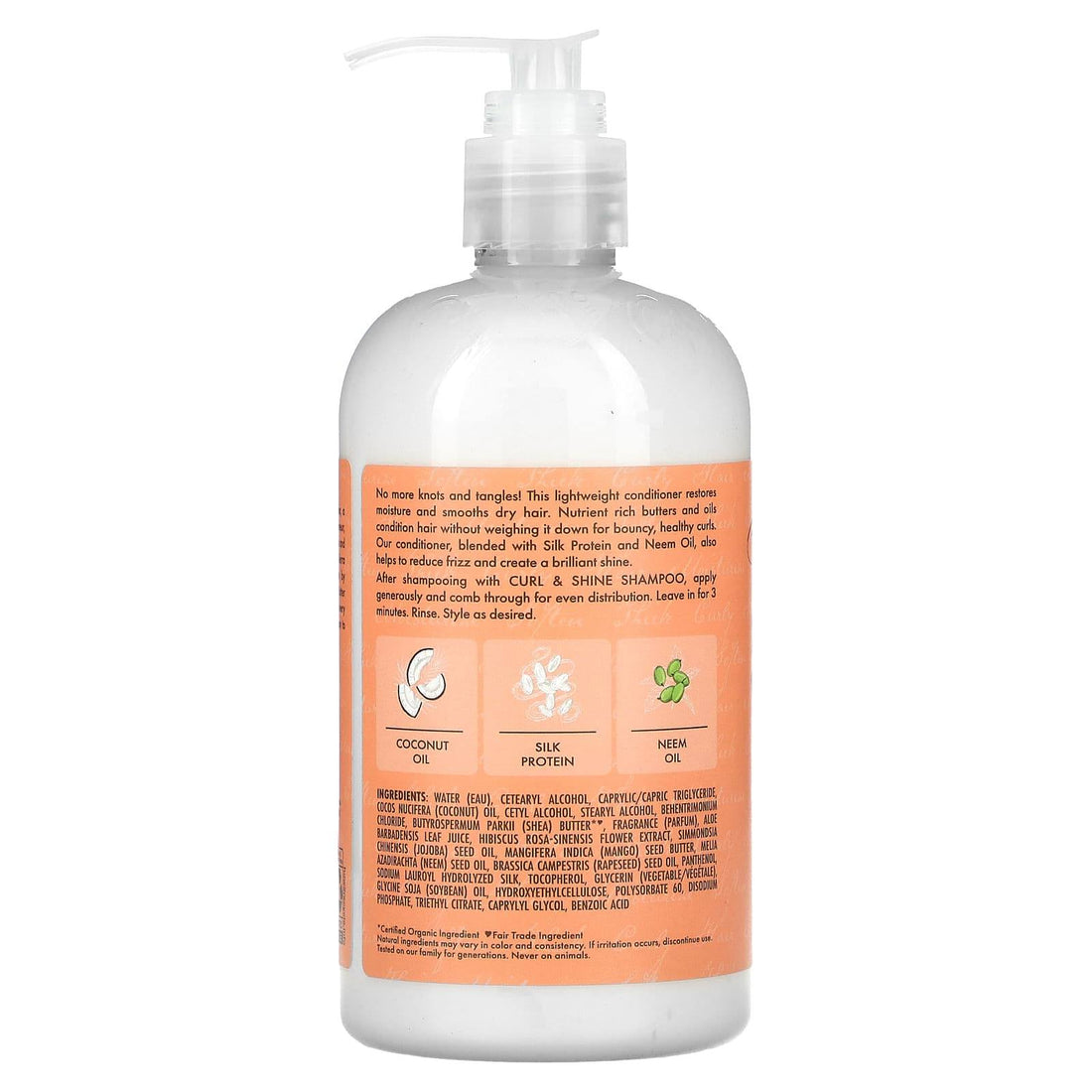 Shea Moisture Coconut &amp; Hibiscus Curl &amp; Shine Conditioner 384ml - Todo - Curly Nest Spain