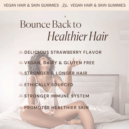 Bounce Curl Vegan Collagen Boosting Hair &amp; Skin Gummies - Suplementos - Curly Nest Spain