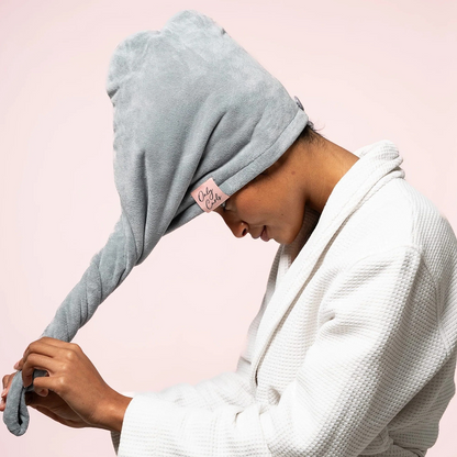 Only Curls Towel Turban - Grey - Turbante - Curly Nest Spain