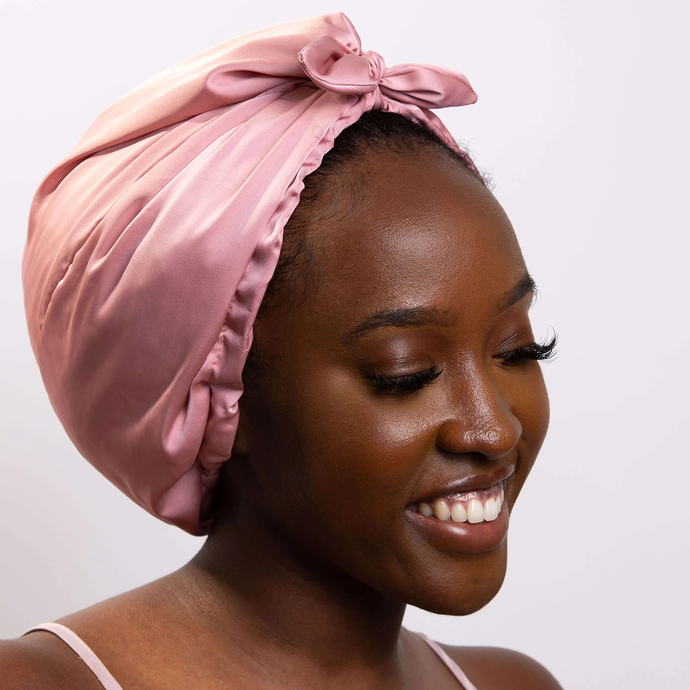 Only Curls Satin Sleep Turban Dusty Rose - Turbante - Curly Nest Spain