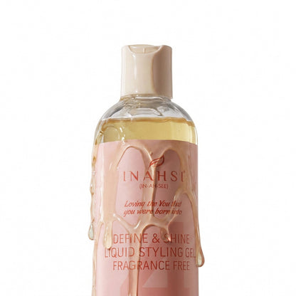 Inahsi Naturals Define &amp; Shine Liquid Styling Gel Fragrance-Free