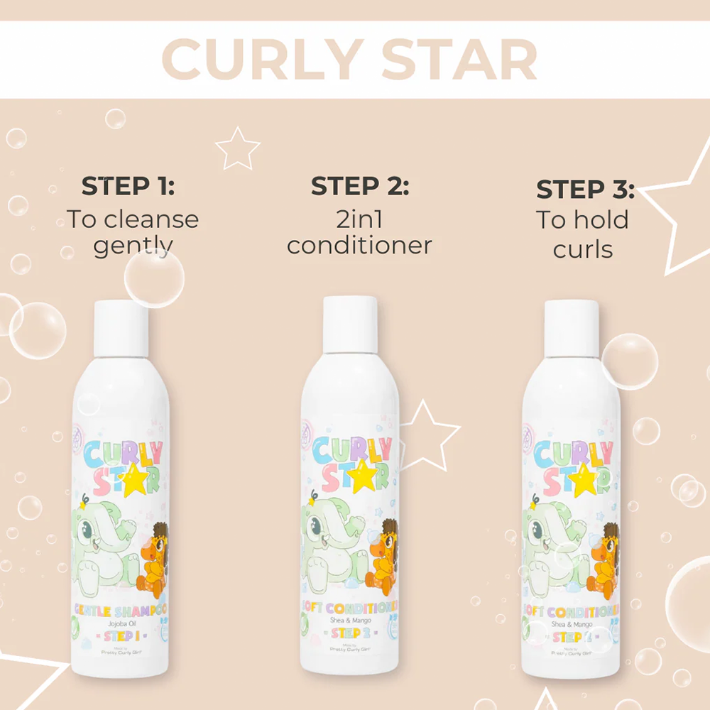 Pretty Curly Girl Curly Star - Gentle Shampoo 250ml - Champú suave - Curly Nest Spain