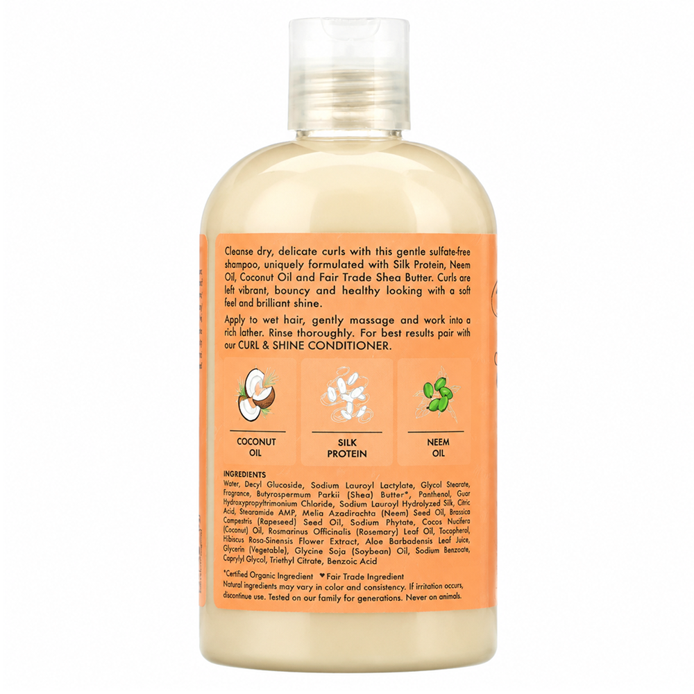 Shea Moisture Coconut &amp; Hibiscus Curl &amp; Shine Shampoo and Conditioner Pack - All - Curly Nest Spain