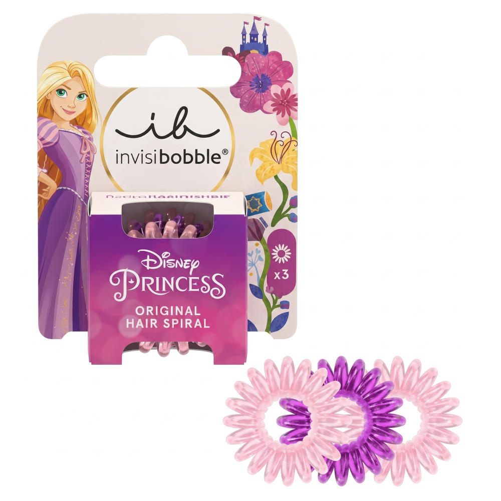 Invisibobble Kids Original Disney Rapunzel Strawberry 3 Pc - gomas para el pelo - Curly Nest Spain