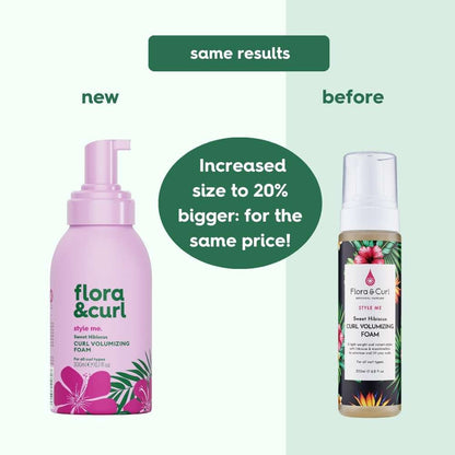Flora &amp; Curl Style Me Sweet Hibiscus Curl Volumizing Foam 300ml - Espuma voluminizadora - Curly Nest Spain