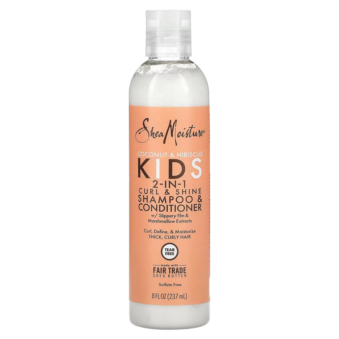 Shea Moisture Coconut &amp; Hibiscus Kids 2 In 1 Shampoo &amp; Conditioner 236ml - Co-Wash - Curly Nest Spain