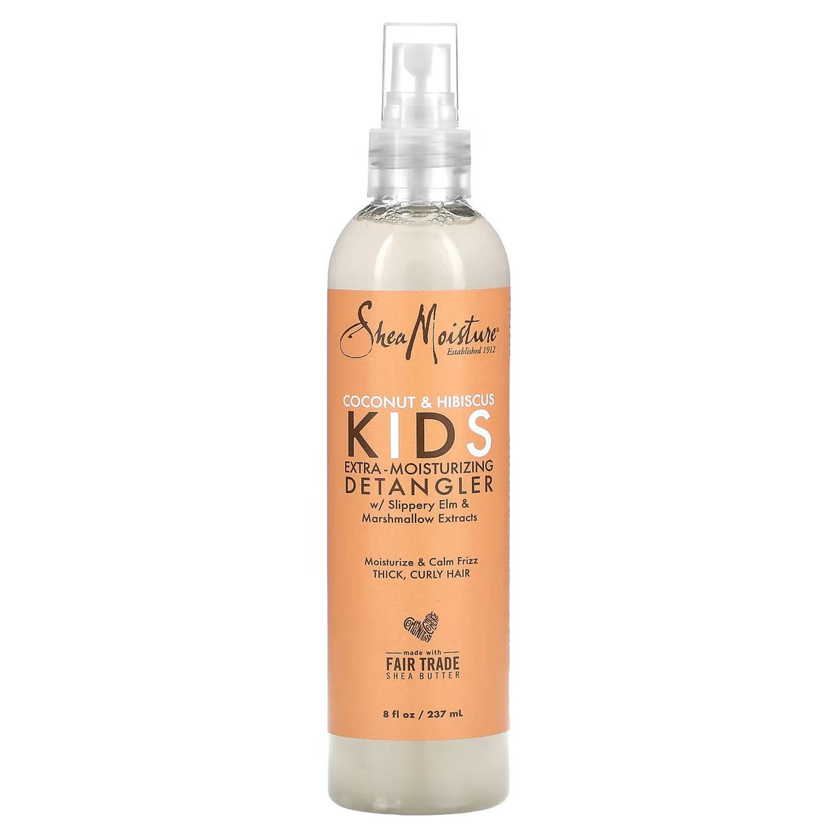 Shea Moisture Coconut &amp; Hibiscus Kids Detangler Conditioner 237ml - Leave-in - Curly Nest Spain