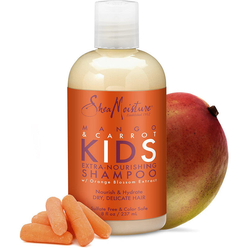 Shea Moisture Mango &amp; Carrot Kids Extra Nourishing Shampoo 237ml - Champú hidratante - Curly Nest Spain