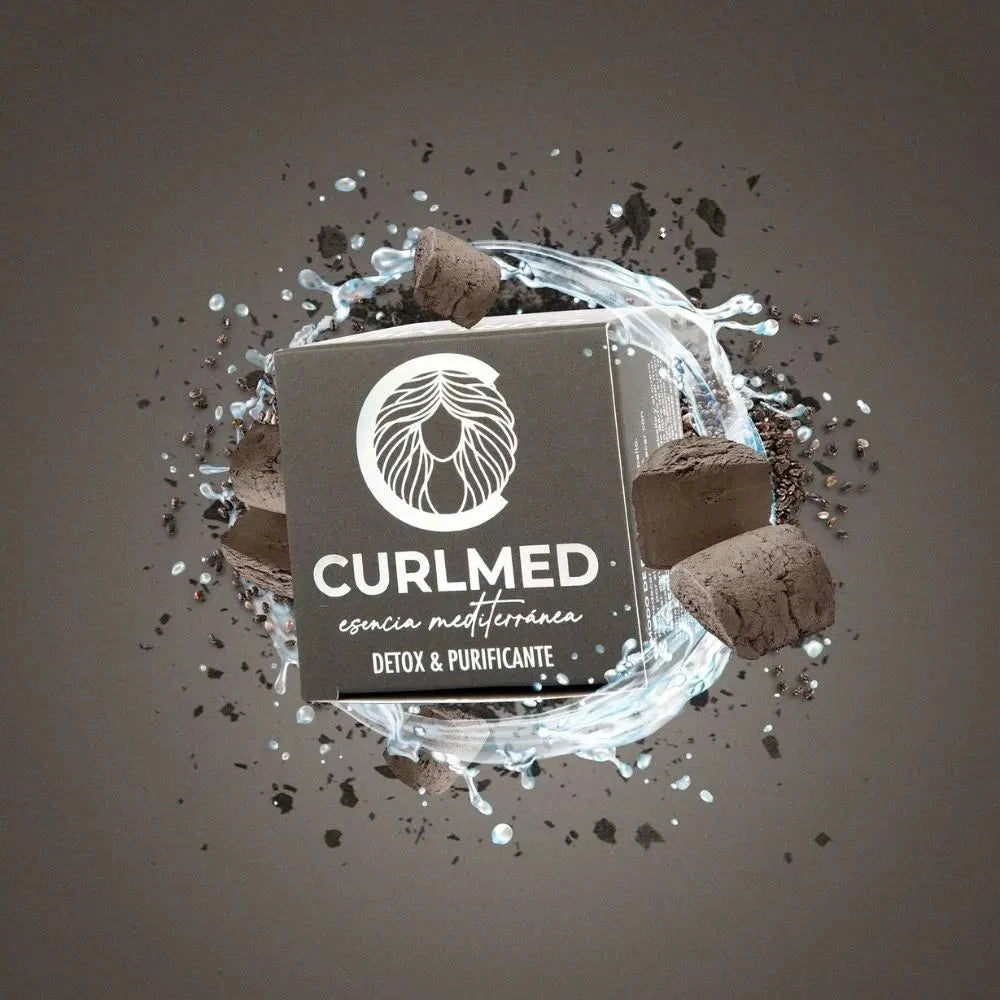 CurlMed Solid Detox and Purifying Shampoo 80g - Champú desintoxicante - Curly Nest Spain